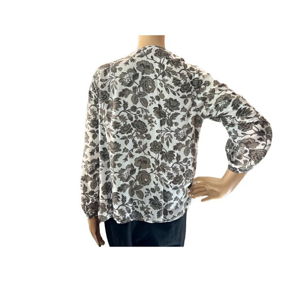 (5 for $25) Lucky Brand Floral Peasant Blouse size small - Picture 4 of 6